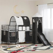 Struttura del letto loft per bambini Nero 100 x 200 cm Metallo 42020874