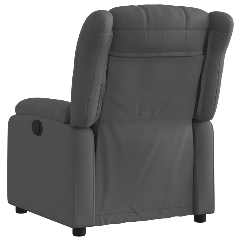 Poltrona reclinabile in tessuto grigio scuro 3205773