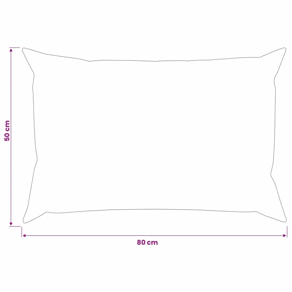 Federa 2 pcs HEERLEN Nero 50 x 80 cm Velluto 911911