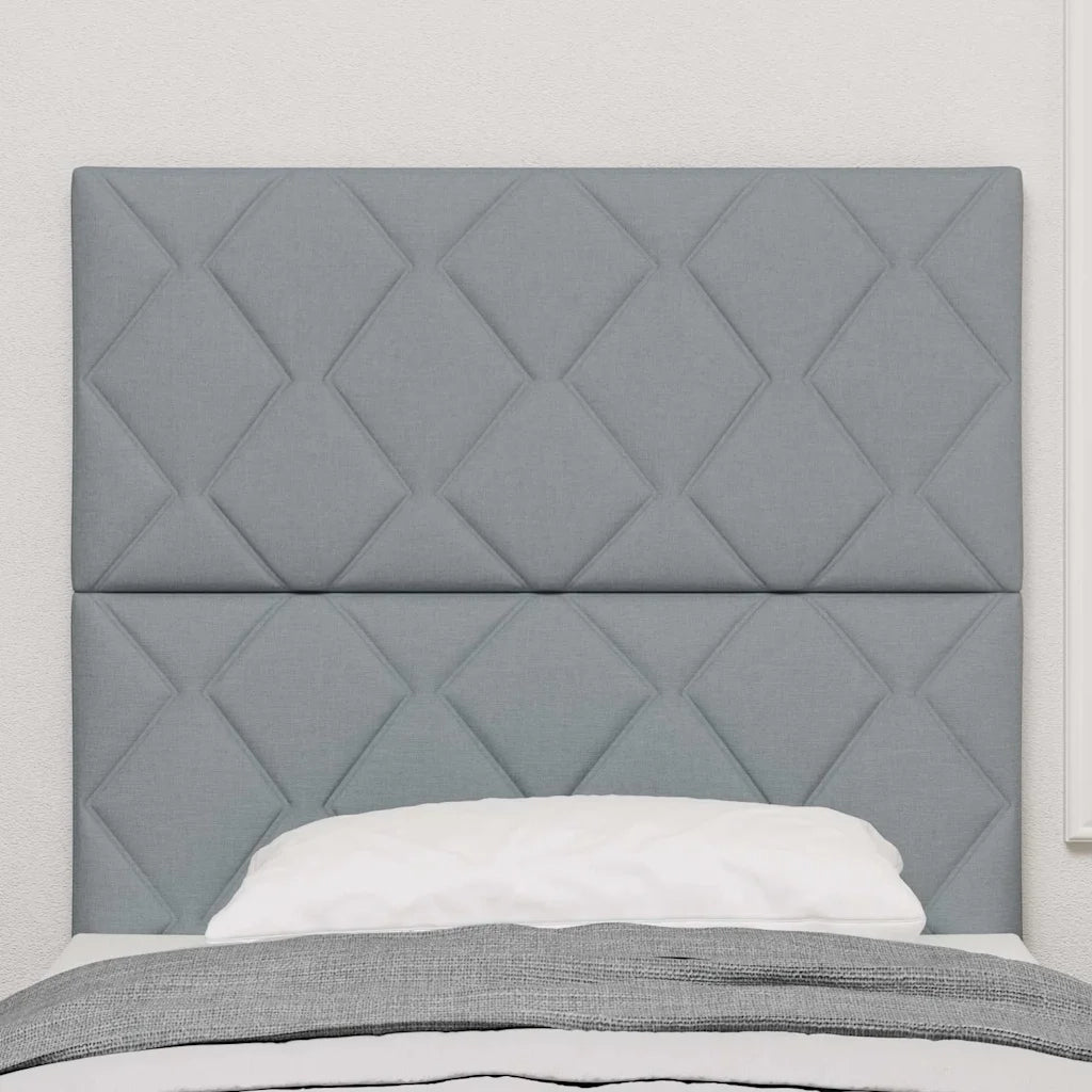 Testiera | Testata Grigio chiaro 100 cm Tessuto