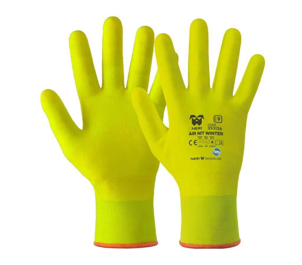GUANTO PROFESSIONALE INVERNALE 'AIR NIT WINTER' NERI Tg. 10 - 12 paia- NERI