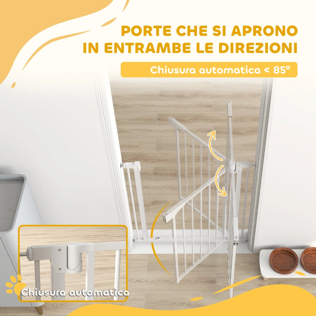 Cancelletto di Sicurezza per Bambini ¨C Xylo ¨C Bianco, 76-81x76 cm