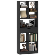 Libreria in Legno con Cassetto ¨C Minimal ¨C Nero 60x26x158