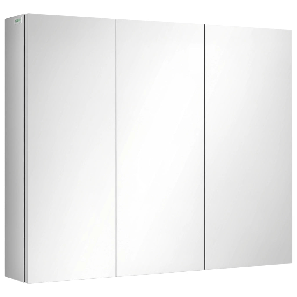 Armadietto Bagno con Specchio ¨C Zephmum ¨C Bianco 70x12x55 cm