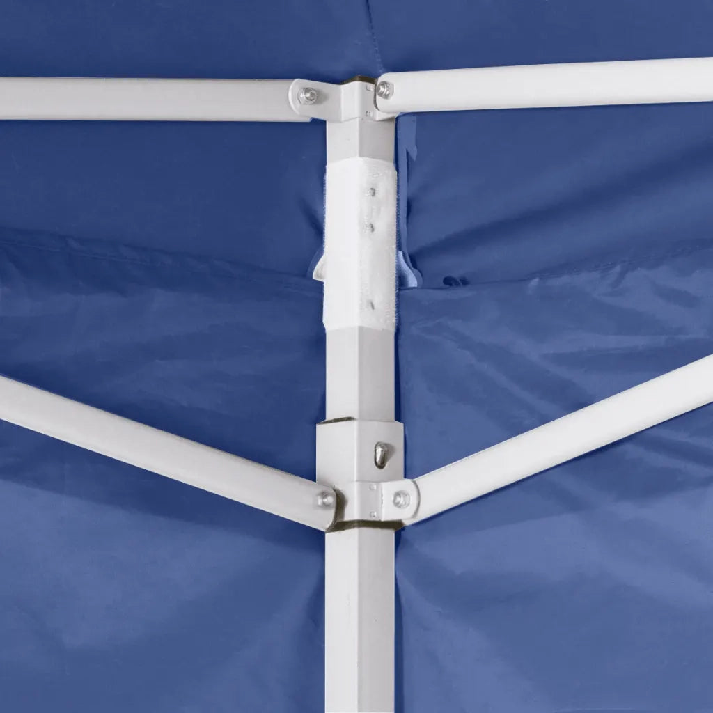 Tenda Pieghevole Blu 3 x 3 m con 4 Pareti 41466