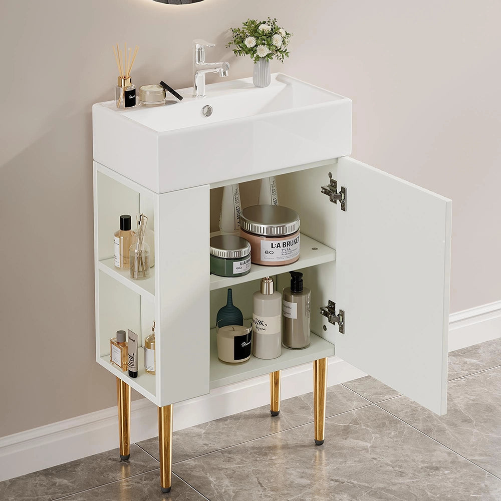 Mobile bagno lavabo - Xylo - 55 cm bianco