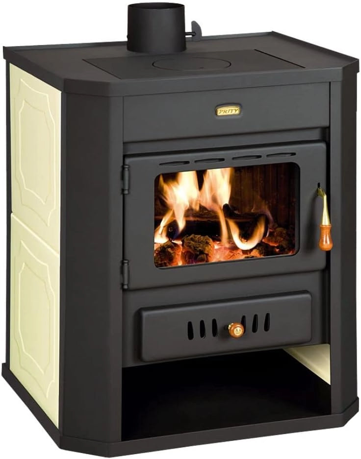 Stufa a legna per impianto di riscaldamento centralizzato Prity WD W15. 15 + 5kw Potenza di riscaldamento