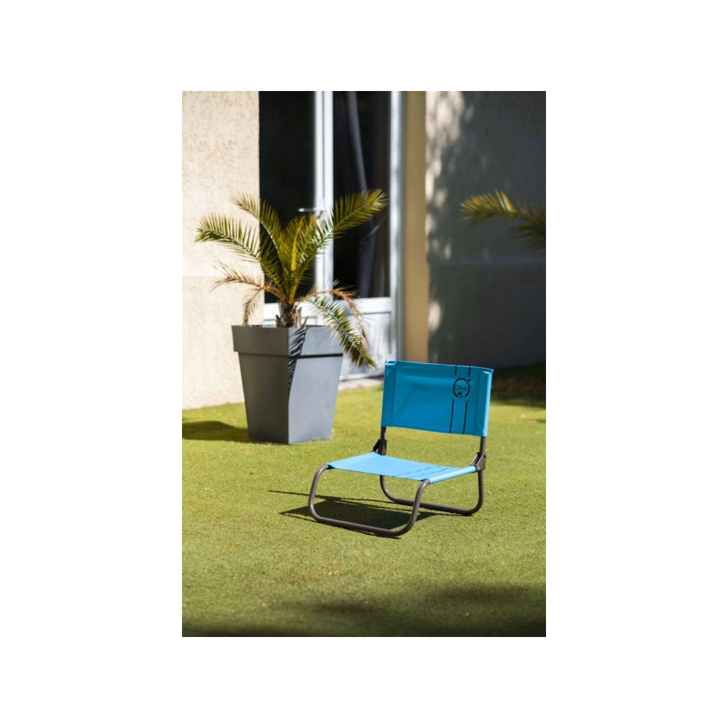 Chaise cale-dos de plage 1 pliure - O'Beach - Dimensions : 50 x 45 x 48 cm