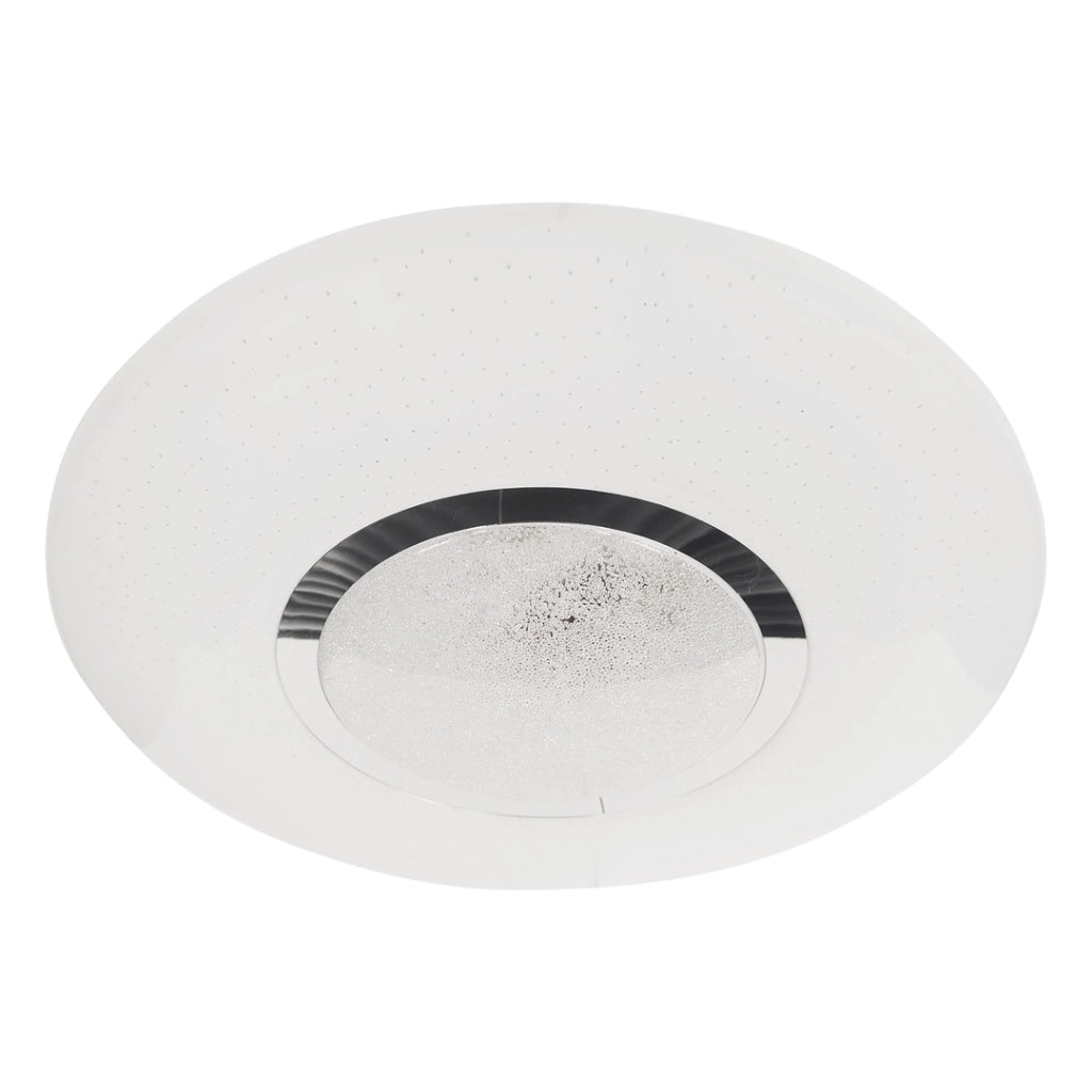 Plafoniera LED tonda 50cm 50W dimmerabile Milagro bianco/cromo