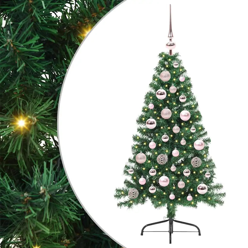 Albero di Natale artificiale con luci integrate Verde 120 cm 3396991