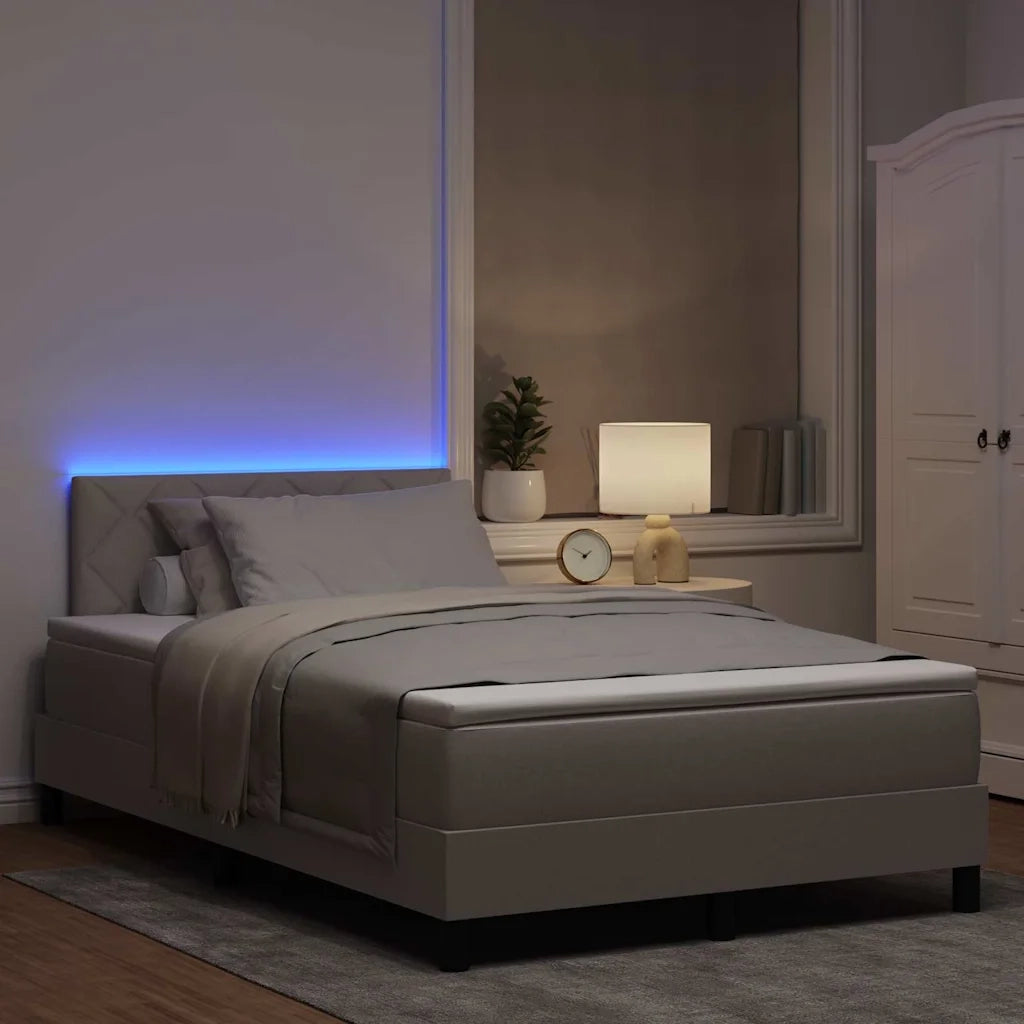 Letto a molle con materasso con led Talpa 120 x 190 cm Tessuto