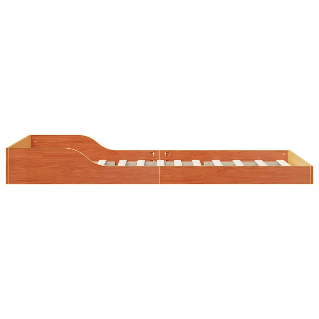 Struttura del letto Marrone cerato 90 x 210 cm Pino massello 873348