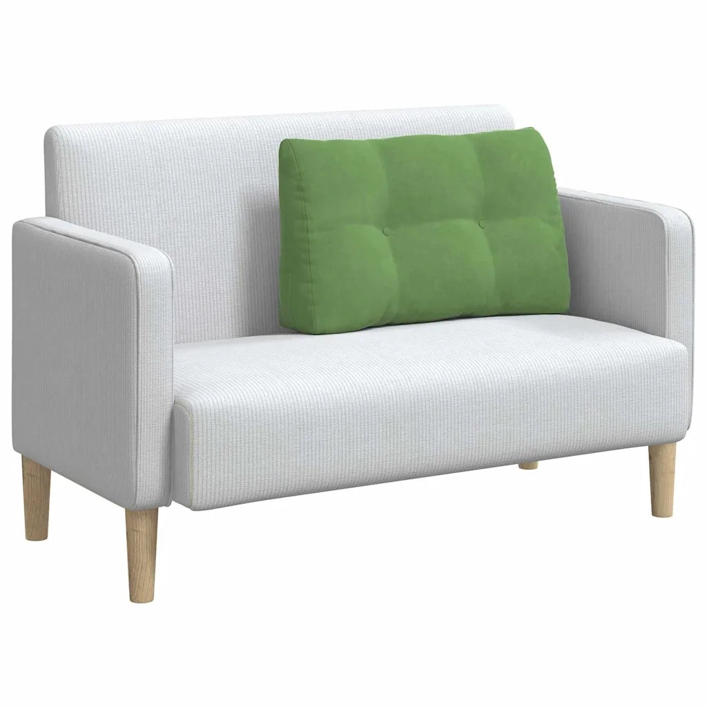 Cuscino per Schiena Verde chiaro 80 x 24 x 50 cm Velluto 42014432