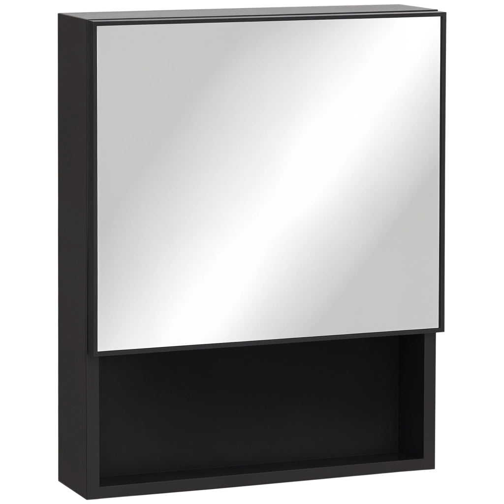 Armadio con Specchio ¨C Zephmum ¨C Nero 46x13.5x58 cm