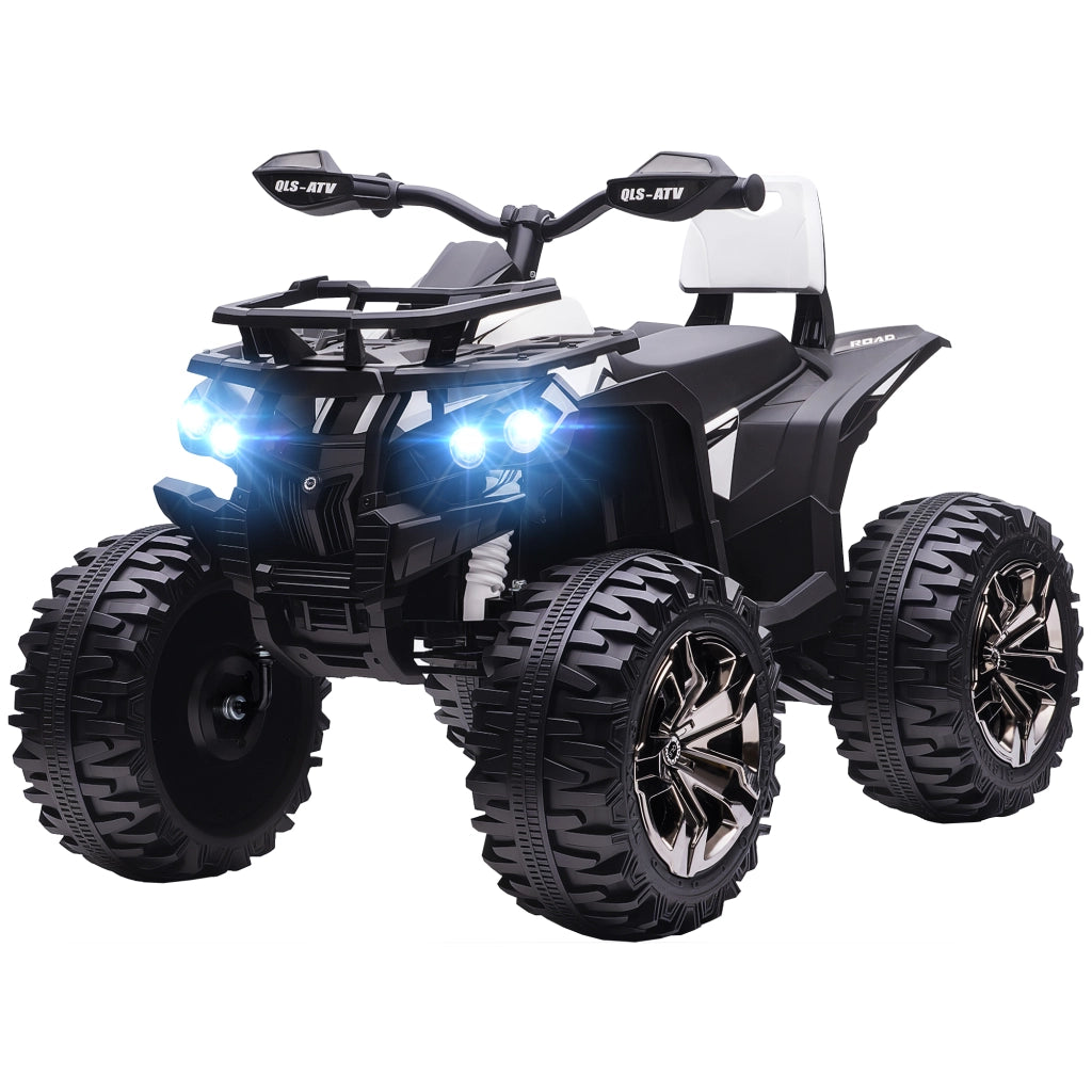 Quad Elettrico per Bambini 3-5 Anni ¨C Xylo ¨C 12V Bianco con Fari LED e USB