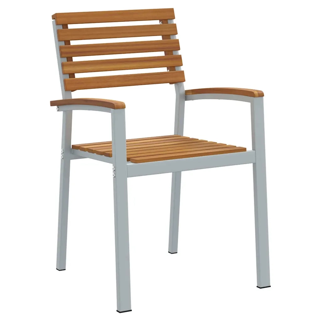 Set da Pranzo per Giardino 5 pcs Grigio 3284343