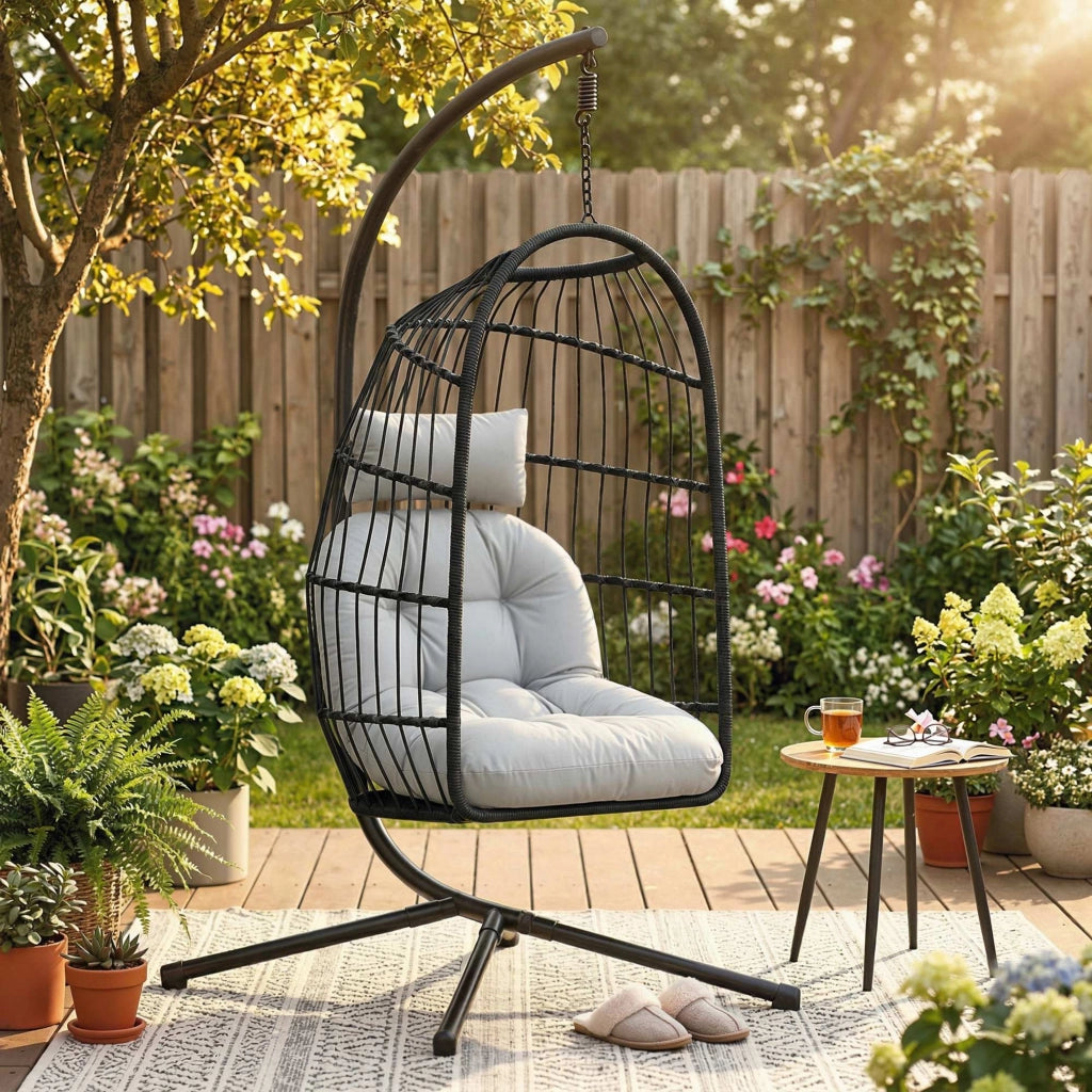 Poltrona Sospesa ¨C Zephmum ¨C Grigio 101x105x196cm