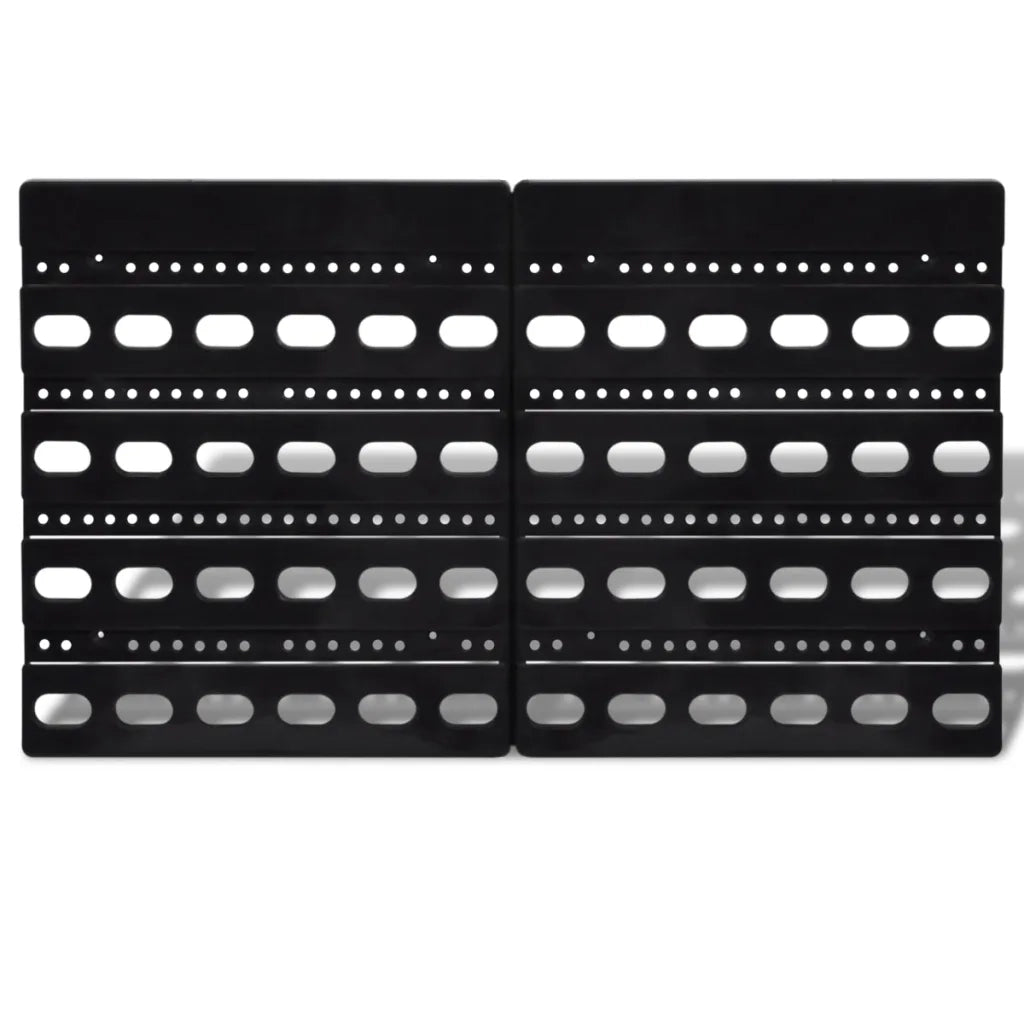 Contenitore Plastica per Garage da Parete Set 30 pz Blu e Rosso CFW4036085