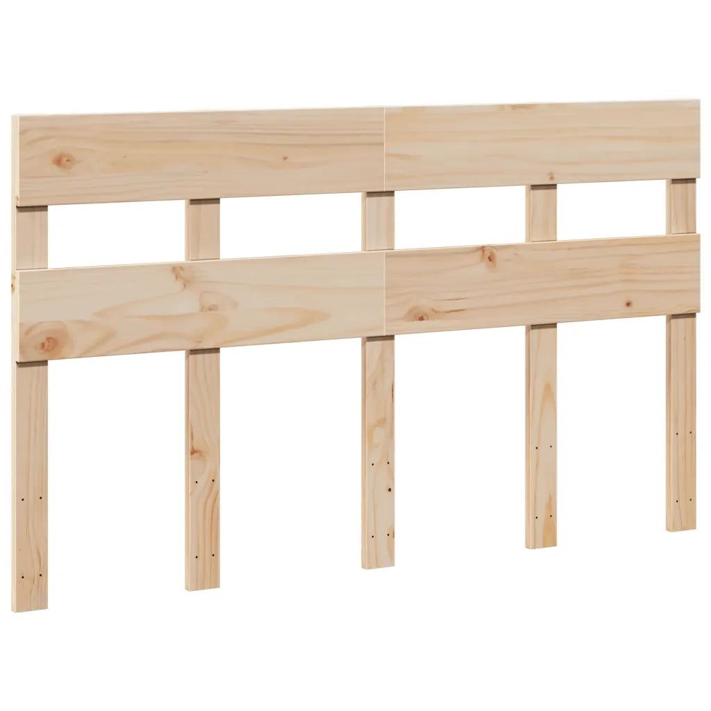 Letto senza Materasso-Struttura Letto 135x190 cm in Legno Massello di Pino 317256