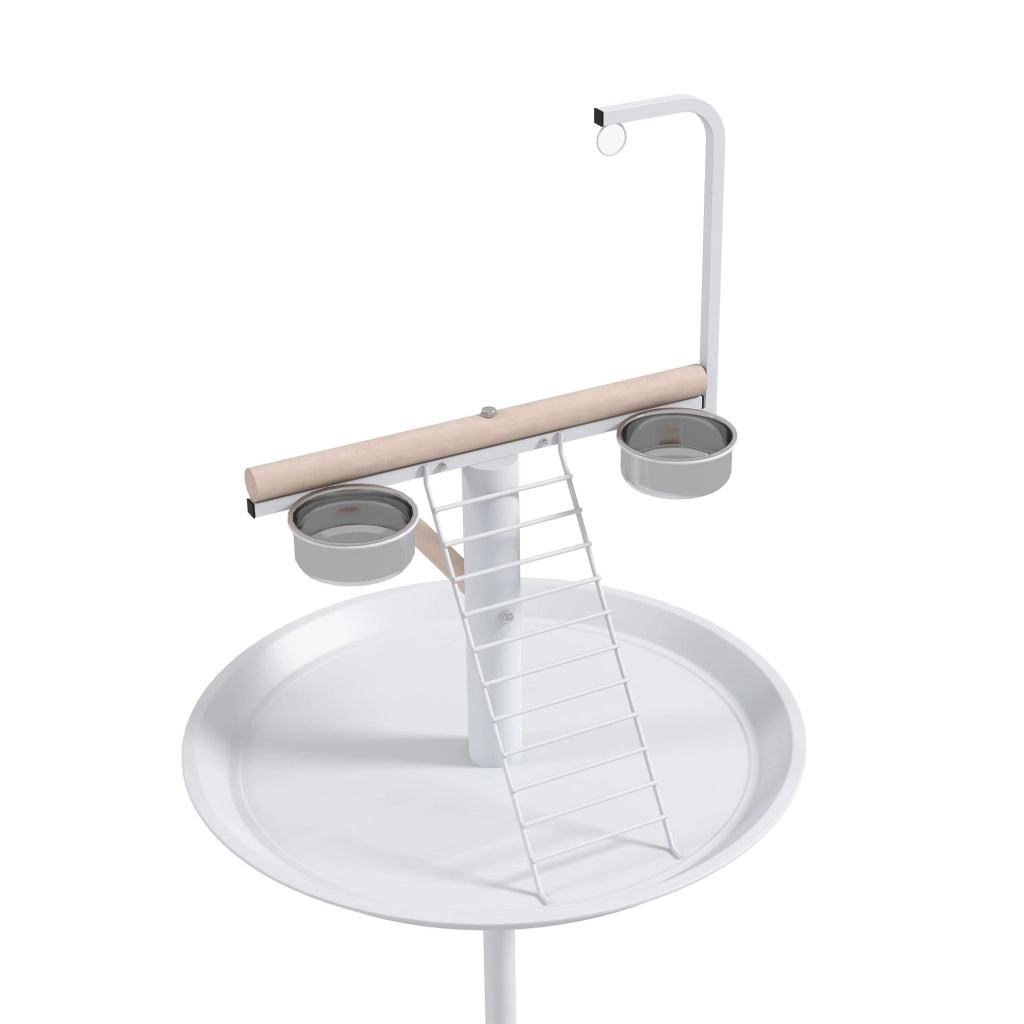 Mangiatoio per Uccelli con Ruote ¨C zephmum ¨C Bianco ?60x138 cm