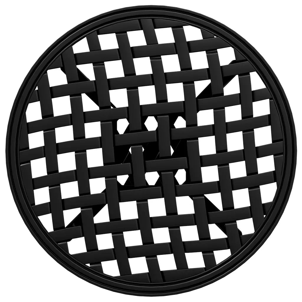Tavolo da Giardino | Tavolino da esterno Nero ?48x53 cm in Alluminio Pressofuso