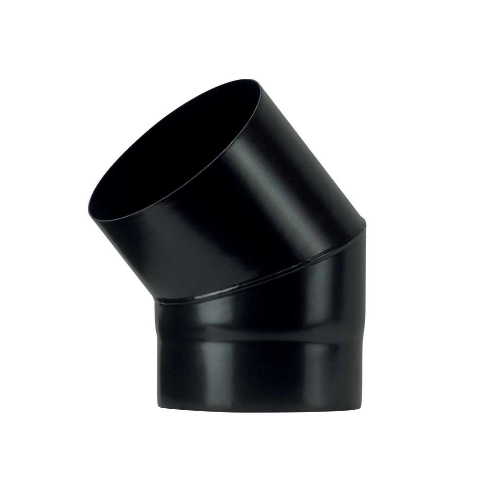 GOMITO A 45  ° PER STUFA A LEGNA 'PLUS LIGHT'  EE ? 130 mm - SAVE