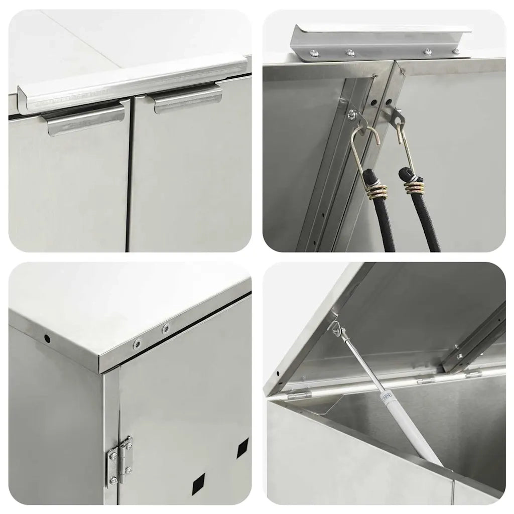 Contenitore per Rifiuti per 3 Bidoni 340 x 77.5 x 115.5 cm 3394792