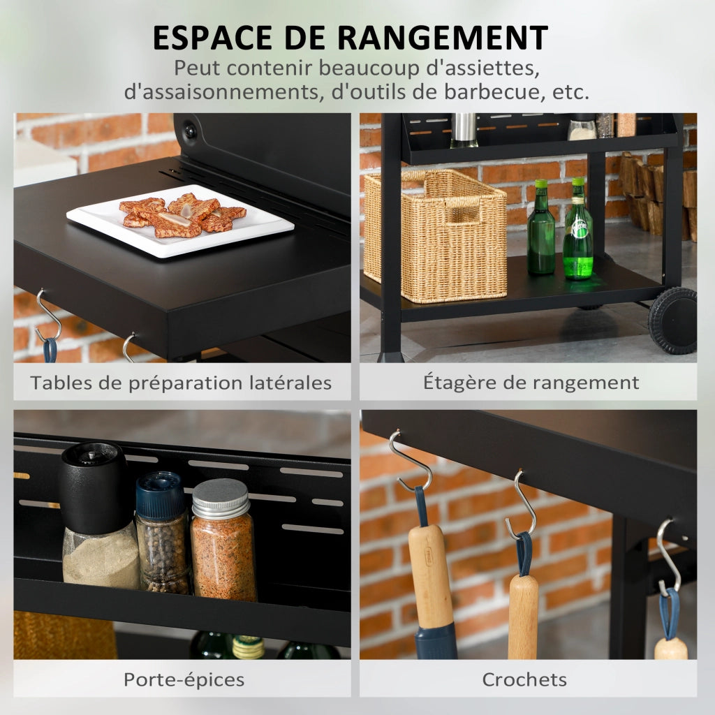 Barbecue a gas 4+1 ¨C Minimal ¨C grigio metallo