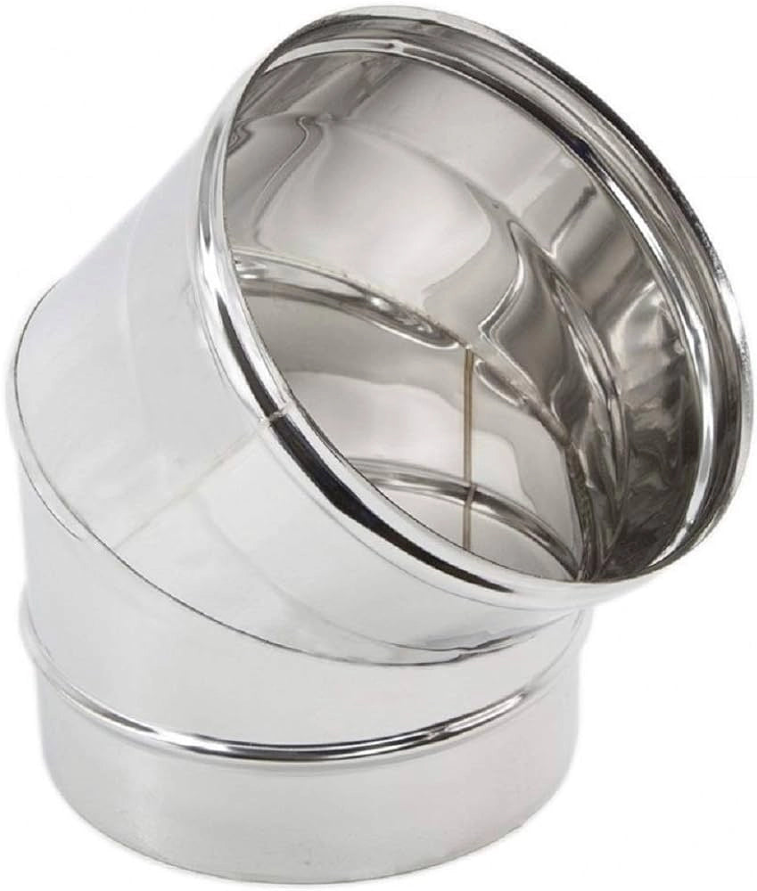GOMITO A 45  ° PER CANNE FUMARIE  EE ? 150 mm