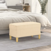 Panca crema 70x35x41 cm in Tessuto 349369