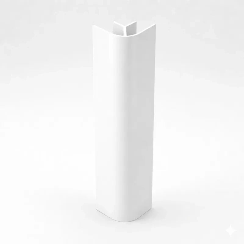 Finali angolari per zoccolo da cucina pezzi 4 H 12 BIANCO