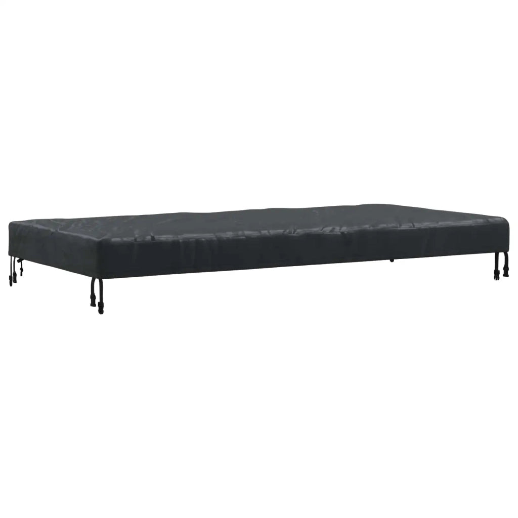 Copertura Tavolo Tinta unita Nero 182 x 92 x 15 cm Tessuto 4106108