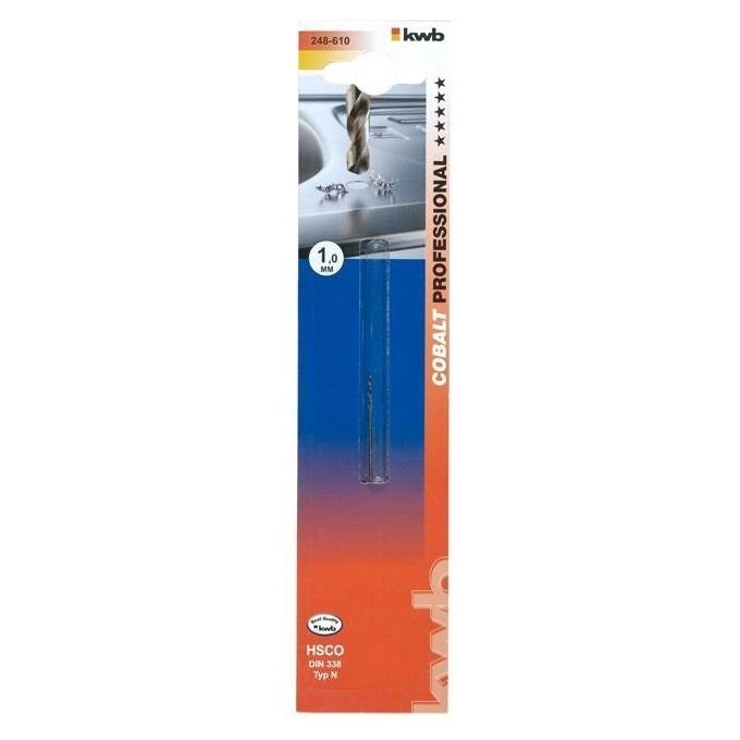KWB 248-660 Punta Elicoidale per Metallo HSS-E Cobalt 6 mm DIN 338 Acciaio Inox Ghisa Plastica 135°