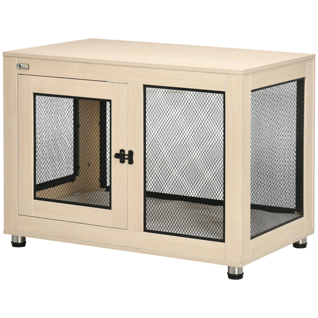 Gabbia per cani ¨C Minimal ¨C 94x60x71.5 cm, colore naturale e nero