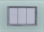 Placca Vetro Plex Elegance Verde Biancastro3M 503 Compatibile Matix