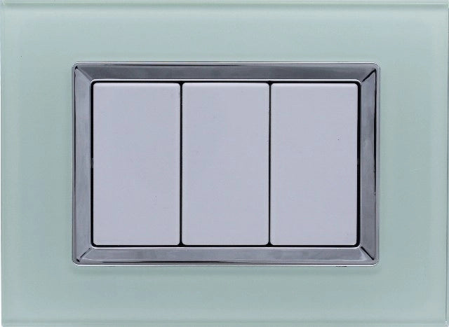 Placca Vetro Plex Elegance Verde Biancastro3M 503 Compatibile Matix