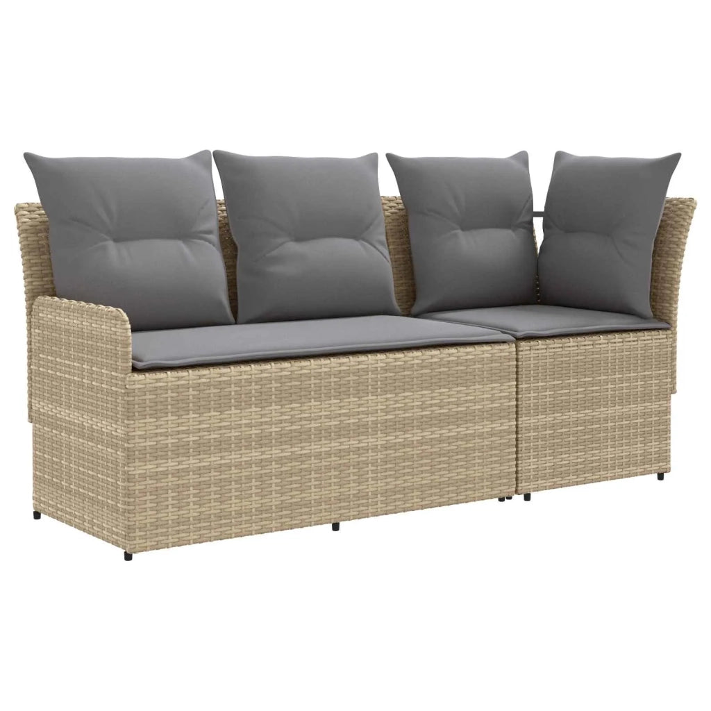 Sofa da giardino-Divano con braccioli da giardino con divano angolare 2 Pezzo 626253