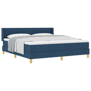 Letto a molle con materasso Blu 200 x 180 cm Tessuto 3341250