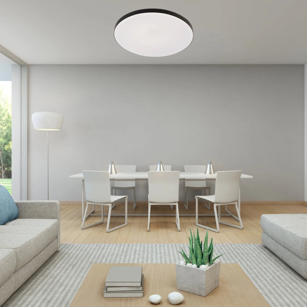 Plafoniera LED Babilon Light Prestige 38cm 24W nera 4000K