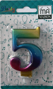 MA MAISON CANDELA "5" ARCOBALENO METALLIZZATO