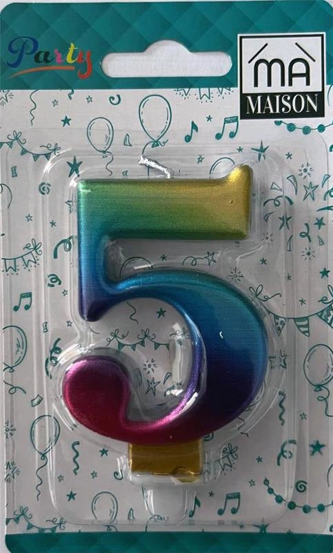 MA MAISON CANDELA "5" ARCOBALENO METALLIZZATO