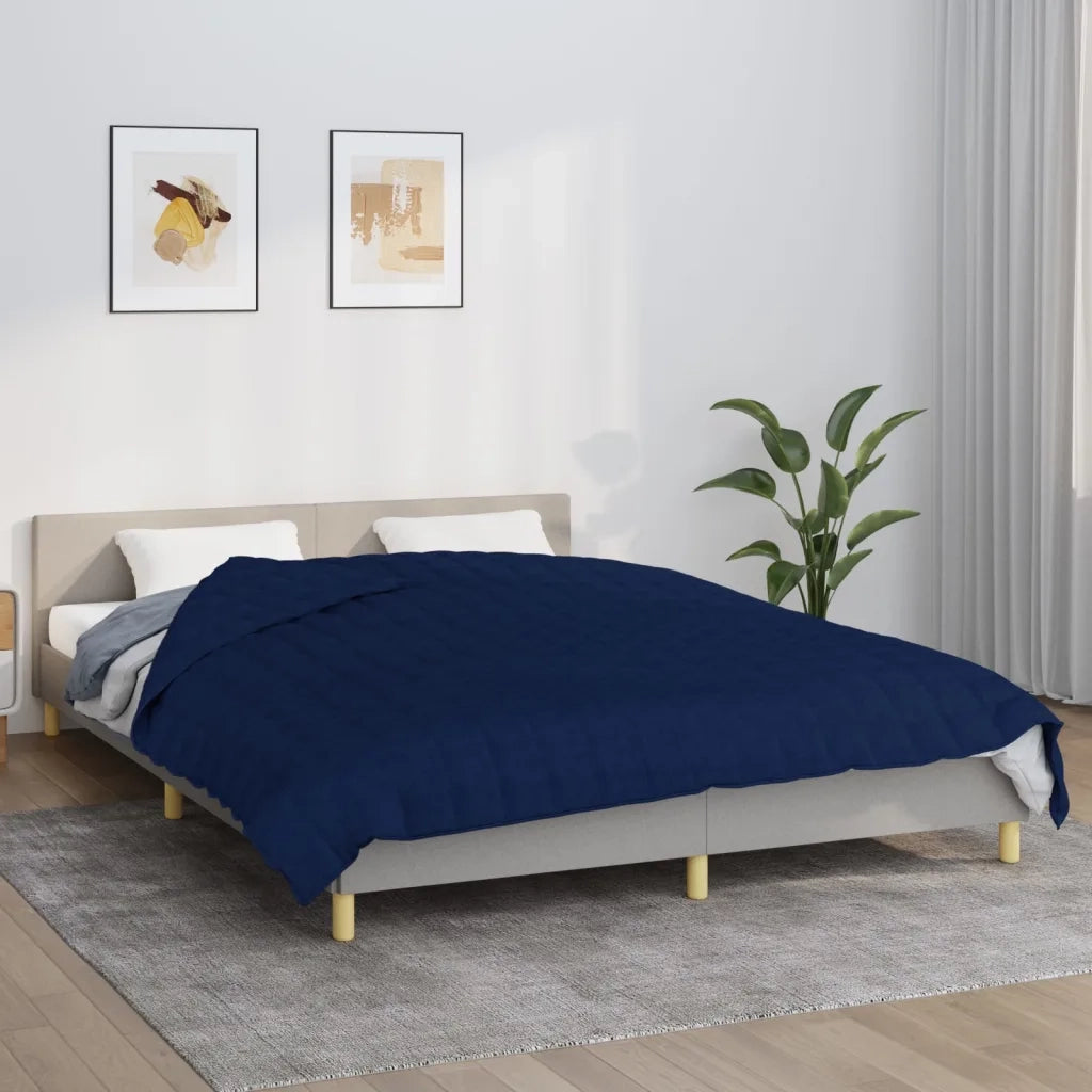 Coperta Ponderata Blu 200x220 cm 13 kg Tessuto 3154805