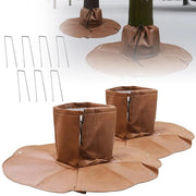 Protezione per palme, 2 pezzi, protezione contro il freddo per piante e alberi fino a 34 cm di diametro, protezione invernale per palme, isolamento doppio, Ø 100 cm, 100 g/m² (marrone)