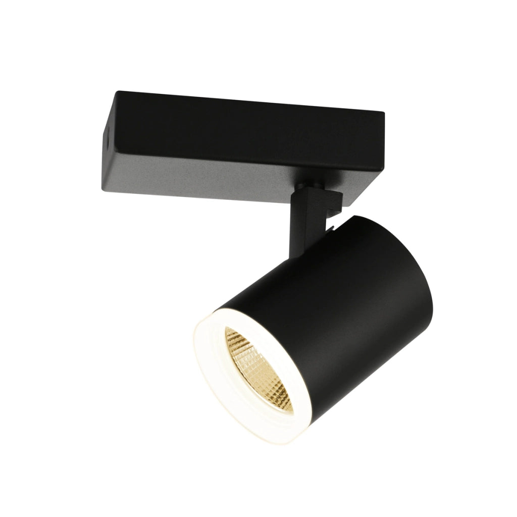 Faretto da soffitto LED orientabile nero 5W Helvia Italux