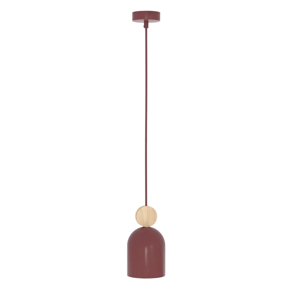 Lampada a sospensione MESI borgogna 1xGU10 Emibig