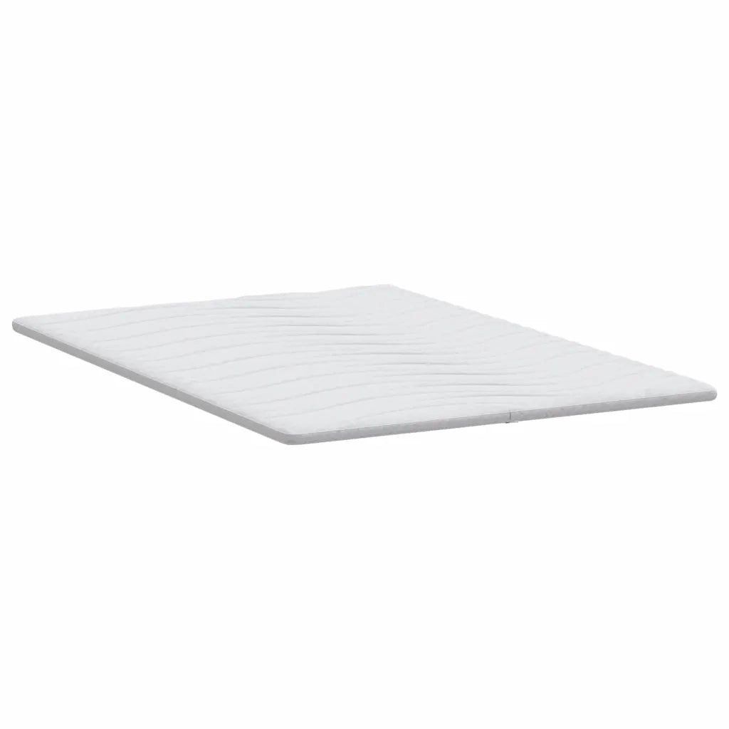 Topper per materasso Bianco 160 x 200 cm Tessuto a maglia 4106409