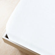 Lenzuolo con Angoli Jersey Bianco 90x200 cm Cotone 136240