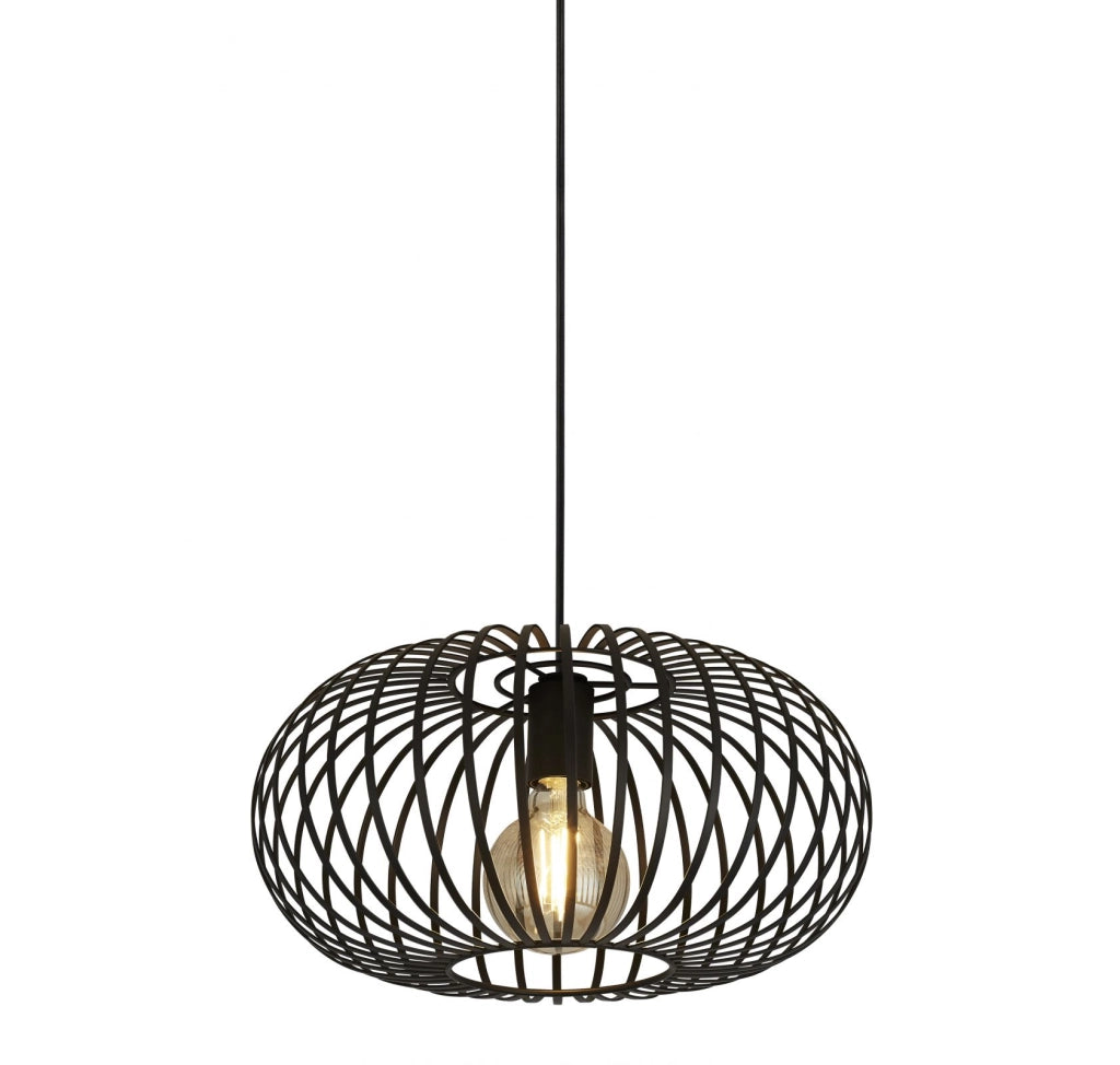 Avery Pendant Convertibile in Semi-Flush - Metallo Nero