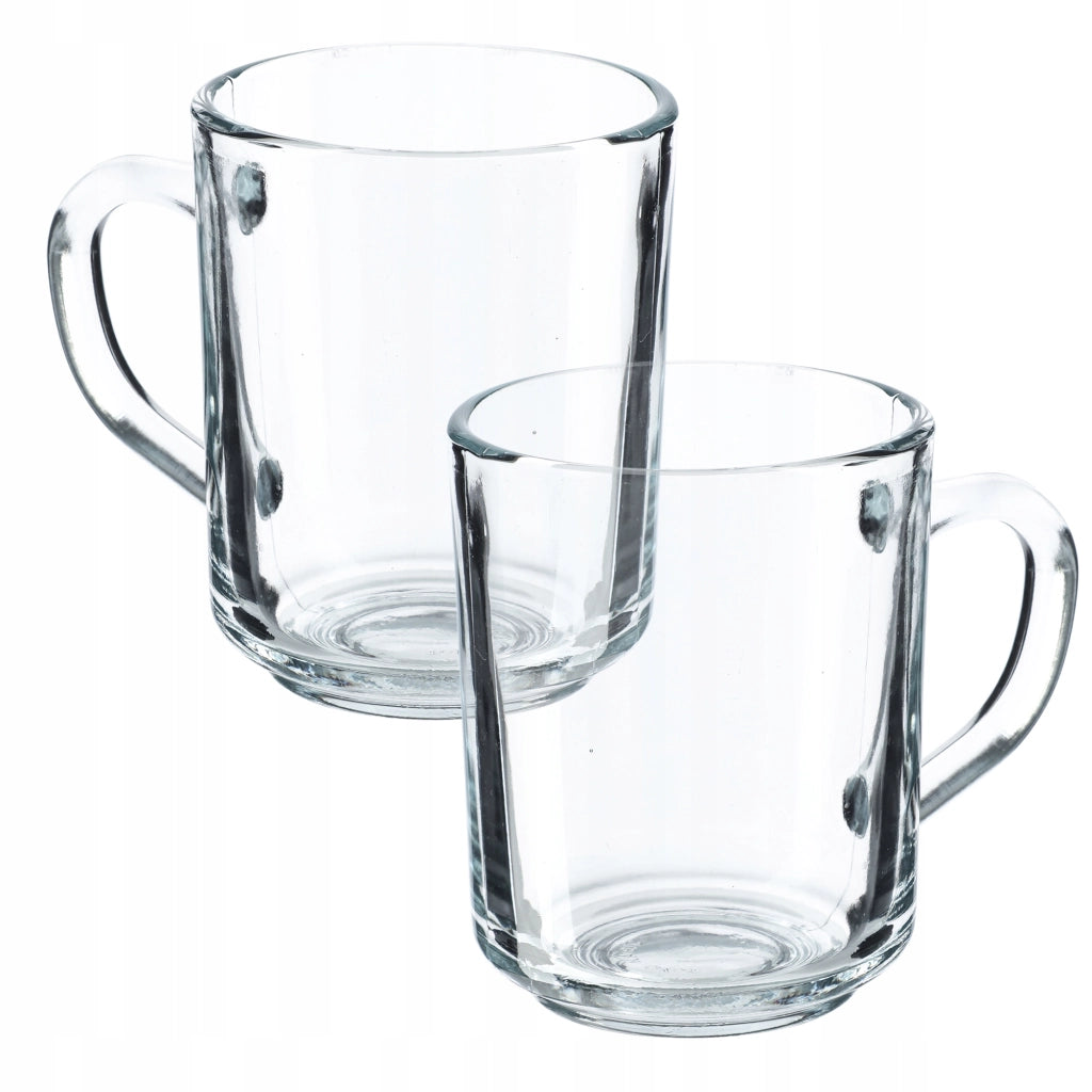 Bicchieri KADAX per tè, caffè e altre bevande con manici, set da 2 pezzi, 240 ml