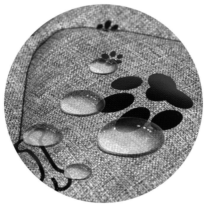 AIO FACTORY 100x75 cm Letto per cani impermeabile Ossa nere